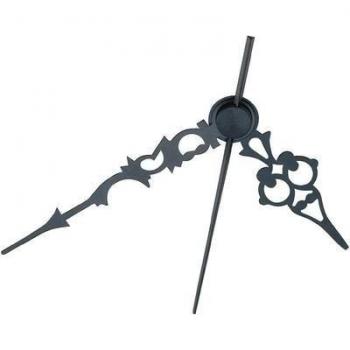 Wanduhr-Zeigerset: Antik + Modern, Schwarz, Aluminium