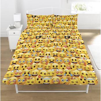 Two‑Way Emoji Duvet Ensemble – Yellow