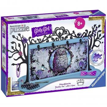 Puzzle 3D Arbre à bijoux Chouette Hibou Papillon 108 pièces