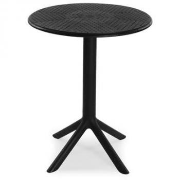 Mesa auxiliar cocktail de estilo moderno Versa, 75 cm, blanca