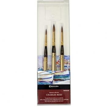 Three‑Pack Charles Reid Escoda Brushes