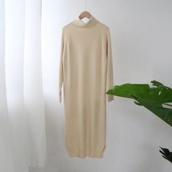 Achoae Vestido Cuello Alto Otoño