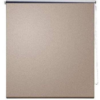 VidaXL 100 x 230 cm Blackout Roller Blind in Beige