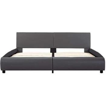 Sonata LED Bed Frame Grey Faux Leather 180 cm x 200 cm