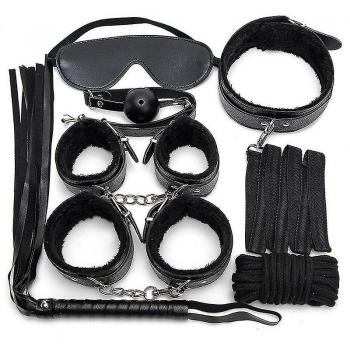 Set de bondage en cuir 7 pièces