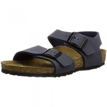 Birkenstock Original New York Kids Birkibuc Etroit (pour Pied Fin), Navy, 164153 24,0