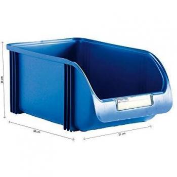 Box Portaoggetti Titanio Blu 30L