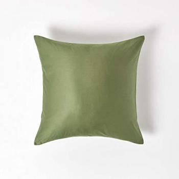 Moss Green Organic Egyptian Cotton Pillowcase, Housewife Style, 40cm, 100% Organic, 400 TC
