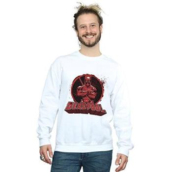 Men's Marvel Deadpool 3XL Shirt – White with Crossed Arms Logo