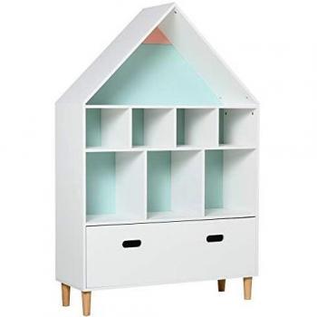 Scaffale Libreria Organizzatore Armadietto a Scomparti per bambini