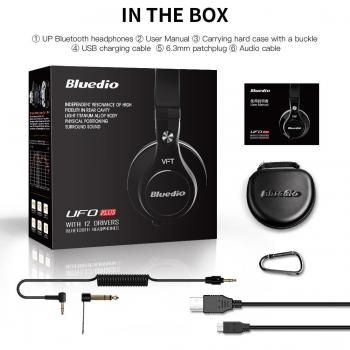 Auriculares Bluedio U Plus Pro Bluetooth Extra Bass Negro Diadema PPS12