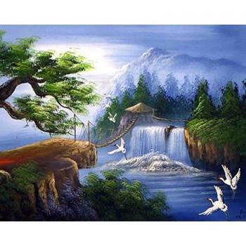 Luxus‑Wandaufkleber: Diamant‑Wasserfall 20×30 cm