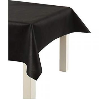 Washable Black Tablecloth – Brand 594002, 125 cm Wide, 10 m Length