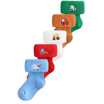 Babys Rolltop‑Sockenset 5‑Pack – von Geburt bis 2 Jahre