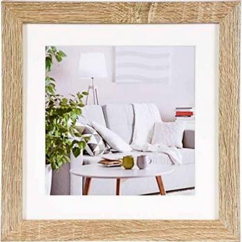 Henzo Rahmen Modern für Fotos, Holzoptik in Braun, Größe 20x20 cm