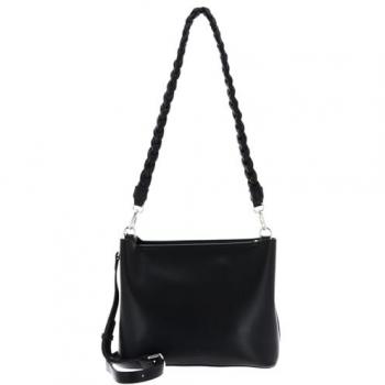 Melbu Seidenstoff Hobo‑Bag – Schwarzer One‑Size-Design (EAN 4262455842178)