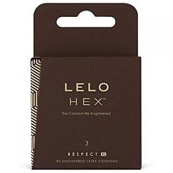 LELO HEX Respect Lubricated Condoms (3 pack)