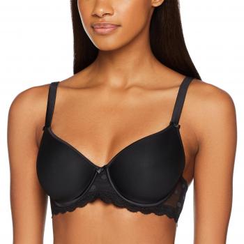 Sassa Damen BH „Spacer“ – Mesh‑Detail, 75E, Schwarz 500