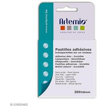 Pastilles adhésives 3D transparentes Artemio 200 unités