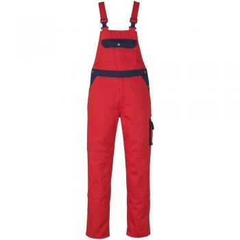 Bib and Brace 82C60 in Red/Navy by Mascot Milano