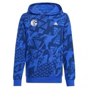 Adidas Performance Sweatshirt FC Schalke 04 Camlog Hoody Kinder Baumwolle
