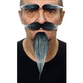 Finti Peli Facciali My Other Me Nero Taglia Unica