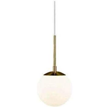 Suspension Nordlux Grant 15 en laiton et verre soufflé Ø15cm E14