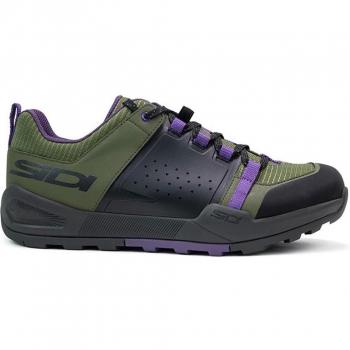 Sidi VTT Atomus 47 en Vert Foncé, Noir et Lilas