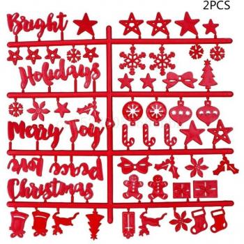 Christmas Felt Letter Board with Plastic Characters