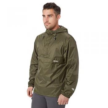Peter Storm Khaki Waterproof Cagoule with Zipped Pocket