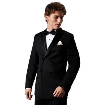 Black Double-Breasted Tuxedo by Burton – 46R (Men)