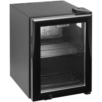 BC30 22‑Liter Counterfridge – Black, Glass Door