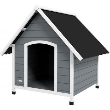 Pawhut Wooden Dog House Outdoor Kennel with Removable Floor for Large Dogs