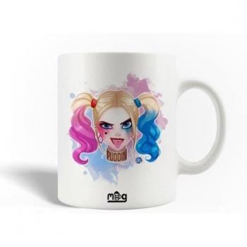 Bouteille de café Harley Quinn (Puddin’) – Mug en céramique, 30 cl, Suicide Squad