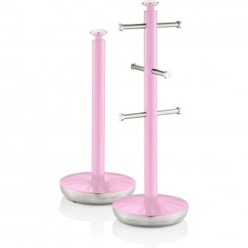 Swan SWKA1054PN : Porte-Papier & Porte-Tasses pour 6 Tasses (Rose)