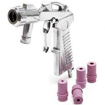 Wiltec Luftdrucksandstrahlpistole 2–8 bar – Alu‑Düse