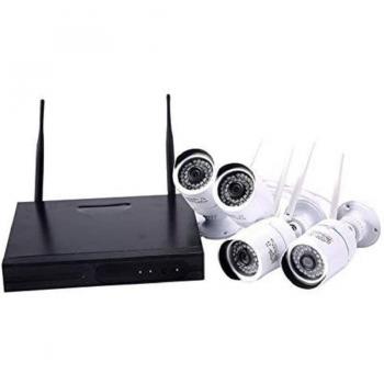 Set Videosorveglianza HD NVR WiFi 4 Canali con 4 Telecamere AHD 1,3 MP
