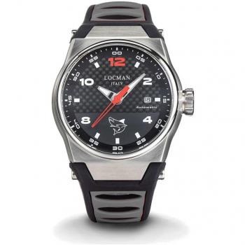 Locman Herrenuhr Mare Automatik schwarz/grau 44 mm