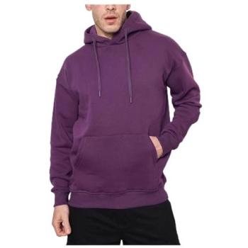 Sweat à capuche pour homme en violet KEBELLO