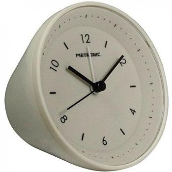 Réveil analogique Metronic 477302 Blanc
