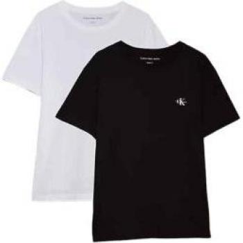 Monologo T-Shirt Calvin Klein Bianco 2 Pack M