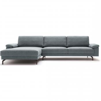 CR.450 Ecksofa von Rolf Benz – Blau (Wasserblau/Steingrau), 274 x95 x178 cm