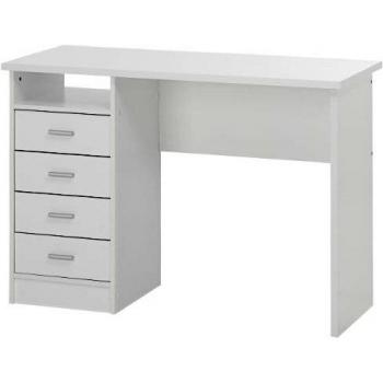INOSIGN Schreibtisch »Function Plus, Arbeitstisch, Bürotisch«, mit 4 Schubladen, 1 offenes Fach, Breite 110 cm, weiß