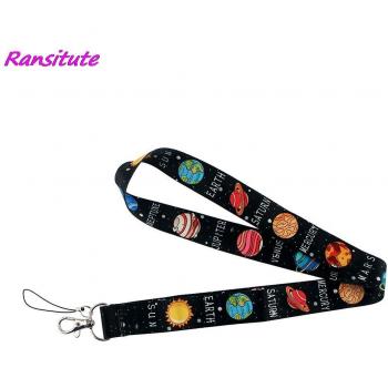 Lanière créative de cou Ransitute R1116, pour accessoires et clés, avec Badge ID