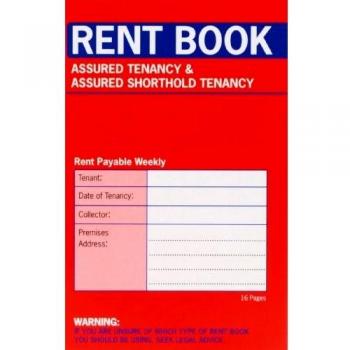 Country Assured Tenancy Rent Book (Pack of 20) C237