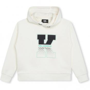 Sweat molletonné beige Karl Lagerfeld Kids garçon 5A