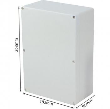 263 mm × 182 mm × 95 mm IP65 Rated Exterior Electrical Project Box – Junction Box Case