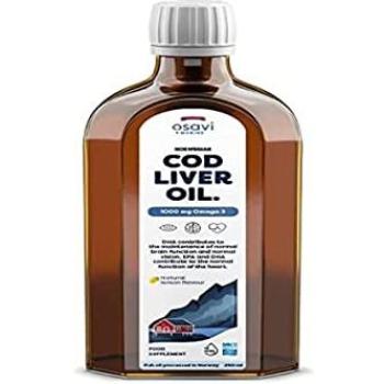 Osavi Norwegian Cod Liver Oil with Lemon – 250 ml, 1,000 mg Omega‑3