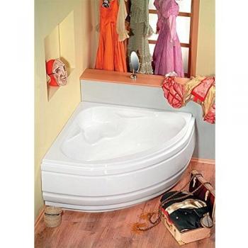 Eckwanne NILA 120x120cm, weiß, mit Füßen