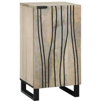 Buffet Bois de Manguier Vidaxl 40x33x75 cm – Blanc